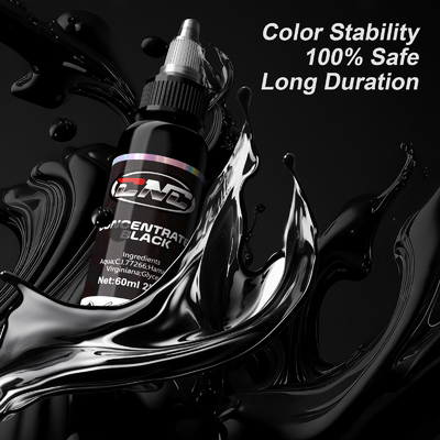 acheter L'encre noire pour tatouage pigmentée concentrée pour tatouage cosmétique fabrication en ligne