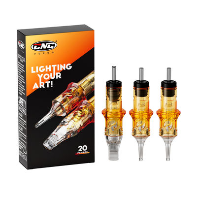 CNC Fuego en acier inoxydable Ombreuse ronde Aiguilles de tatouage à usage unique Aiguille de magnum Aiguille de tatouage 0,30 mm Cartouche de tatouage Aiguille en acier inoxydable EO à gaz stérilisé Aiguilles de tatouage CNC