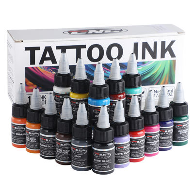 15 ml 16 couleurs d'encre de pigment de tatouage 1/2 oz CNC de l'encre de tatouage