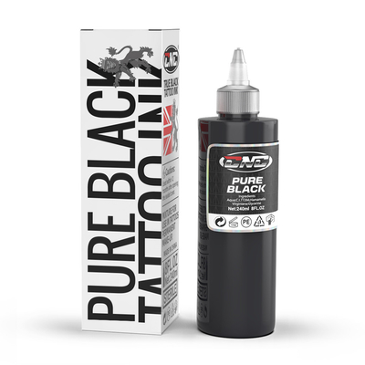 240ML Encrée de tatouage professionnelle noire Encrée de tatouage de couleur pour tatouage